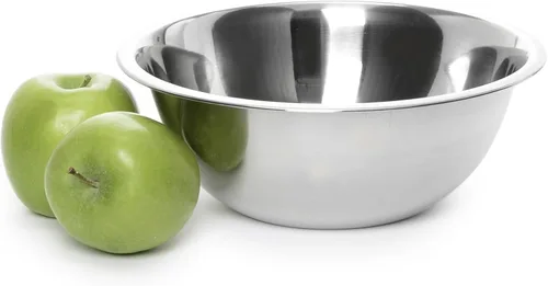 YBM HOME Tazón de Acero Inoxidable para Mezclar – Tazón de Metal Premium con Acabado Espejo Pulido Anidable para Cocinar y Servir, Apilable para
