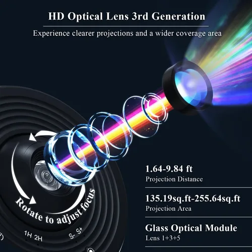 Miniatura 2 de Proyector Galaxy Pro para dormitorio, proyector de planetario HD 13 en 1 con temporizador, nebulosa y luz de estrella de la vía láctea para techo