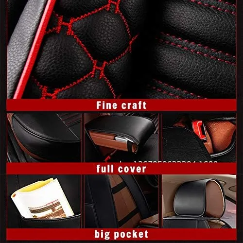 Miniatura 7 de Fundas de asiento de automóvil personalizadas para Forte 2010-2021, juego completo de 5 asientos, para todo tipo de clima, protector de asiento