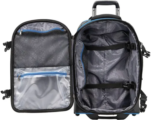 Miniatura 4 de Travelpro Luggage Bold - Rollaboard expandible de 22", AzulNegro, Maleta vertical enrollable expandible Bold Softside