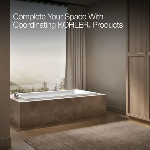Miniatura 6 de Kohler Archer tina de 6 pies con diseño cómodo y profundo, 1125-0, 0 volts Blanco