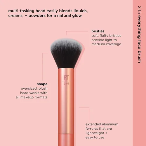 Miniatura 3 de Real Techniques Everything - Brocha de maquillaje facial, acabado impecable, aplicación de maquillaje sin rayas, para aplicación de maquillaje