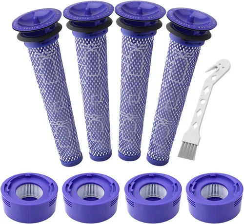 Miniatura 9 de Lemige V7 V8 Kit de repuesto de filtro para aspiradoras inalámbricas Dyson V7 V8 Slim Animal Absolute Motorhead SV10 SV11 SV25 SV37, prefiltros de 2