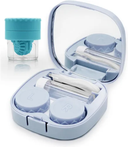 Miniatura 11 de Vastsoon Estuche para Lentes de Contacto, Lindo Kit de Aplicador de Lentes de Contacto de Tamaño de Viaje con Espejo, Herramienta Removedora