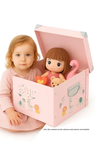 Miniatura 2 de GroWings Caja de recuerdos para bebés, gran almacenamiento de memoria para recién nacidos, adecuada para niños y niñas, regalos fuertes, duraderos