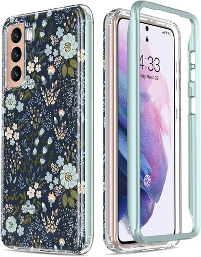 Miniatura 24 de ESDOT - Funda protectora para celular Samsung Galaxy S21, de grado militar, resiste caídas de 21 pies (probado), con diseños modernos, para niñas