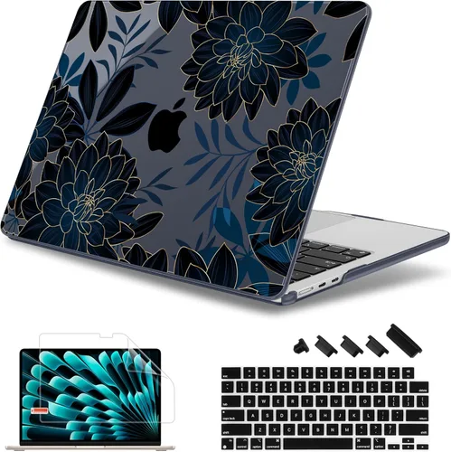 Miniatura 37 de May Chen para M4 MacBook Air de 13.6 pulgadas Funda 2025 2024 2023 2022 Modelos: A3240 A3113 M3 A2681 M2, Carcasa de plástico rígido para MacBook