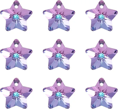 Miniatura 15 de Cuentas de cristal facetado de diamantes de imitación, Vidrio Plata Diamante de imitación, cristal Colorido#Corazón irregular