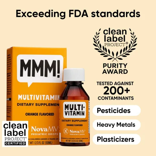 Miniatura 2 de Suplemento multivitamínico de 1.7 fl oz para bebés y niños, de NovaMV