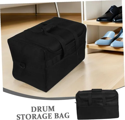 Miniatura 6 de Bolsa de tambor resistente con diseño simple de cremallera, bolsa de tambor de tela Oxford para cajón y accesorios, conveniente estuche