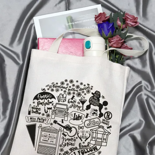 Miniatura 5 de GJTIM Bolsas de mano inspiradas en programas de televisión, regalos para fanáticos de los programas de televisión, mercancía para hombres y mujeres