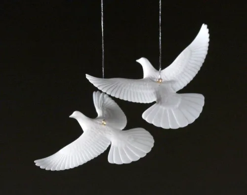 Miniatura 5 de Pareja de palomas de Solo en casa 2 Réplicas auténticas hechas en EE. UU. Directamente de John Perry, quien las creó para la película