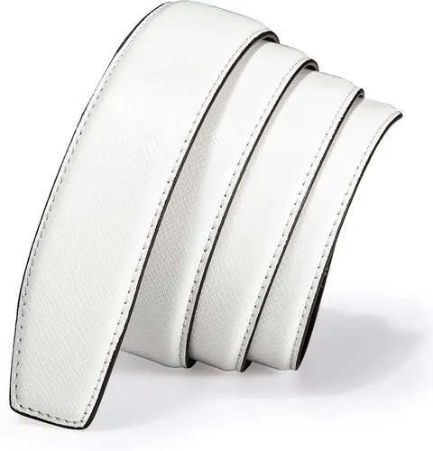 Miniatura 5 de BarryWang Cinturón formal para hombre cuero de grano completo con hebilla automática sin níquel regalo de lujo