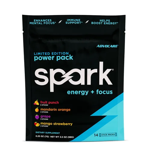 Miniatura 14 de AdvoCare Spark Cherry Energy Drink 14 bolsas de una sola porción (3.5 onzas)