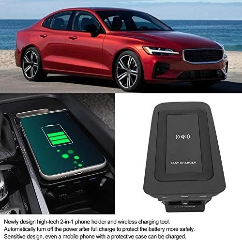 Miniatura 3 de Placa de carga rápida inductiva de 15 W, apta para S60/V60/XC60/S90/V90/XC90