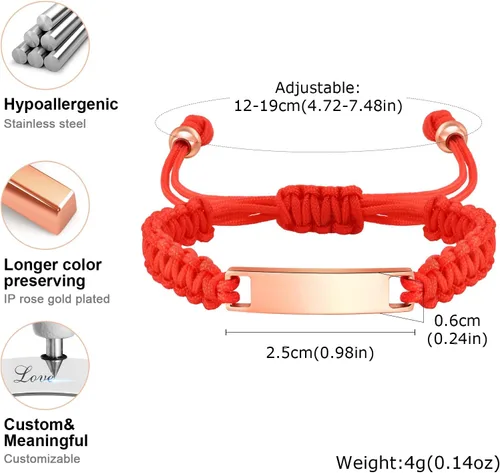 Miniatura 94 de Pulsera de barra para bebé: chapado en oro de 18 quilates, pulsera con placa de identificación personalizada para niños pequeños de mamá, nombre