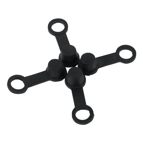 Miniatura 5 de Aramox Tapón de pezón de purga de freno, 4 piezas de goma negra para pezón de purga de grasa Zerk, cubierta antipolvo de 0.315 in para motocicleta