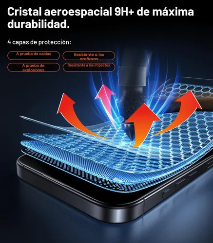 Miniatura 6 de TORRAS OrigArmor - Protector de pantalla para iPhone 17 Pro Max [100% antirreflectante] [ajuste de cobertura completa 3D] de grado militar