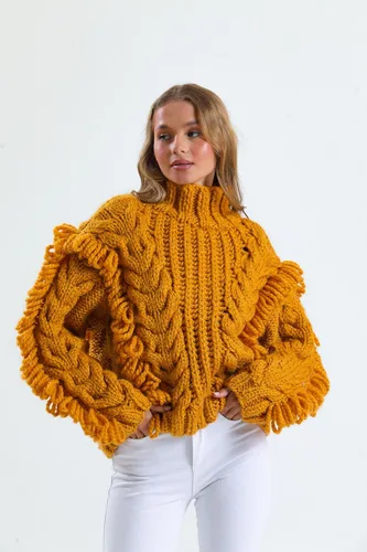 Miniatura 4 de Estako Cozy Thick & Quick Yarn - Hilo acogedor grueso y rápido, 20% lana, 80% acrílico, suave, súper voluminoso, peso #6, para tejer y hacer 50187