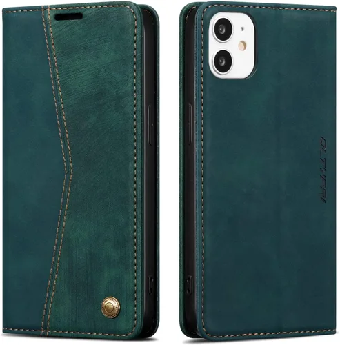 Miniatura 115 de QLTYPRI Para iPhone Air Case Wallet Con Tarjetero, Vintage PU Cuero Kickstand Cierre Magnético A Prueba De Golpes Folio Libro Funda Para IPhone 17