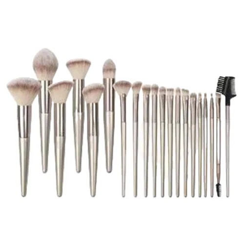 Miniatura 20 de MELADY Conjunto de brochas de maquillaje, 20 piezas, multifuncionales, para polvo cosmético, base, sombra de ojos, delineador de ojos, labios, rosado