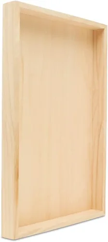 Miniatura 18 de Panel de pintura de abedul de 11 x 14 x 1-1/2 pulgadas, paquete de 3 tableros de lienzo de madera para pintar, carteles en blanco para manualidades
