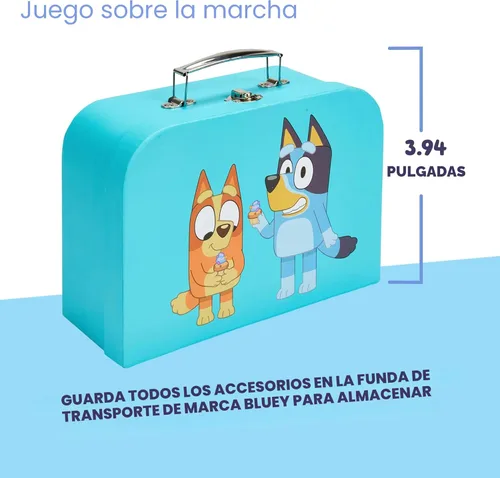 Miniatura 5 de 8th Wonder Wooden Bluey Toys - Estuche de transporte de picnic, 30 piezas de cesta de picnic con cubiertos y accesorios de alimentos, juguetes