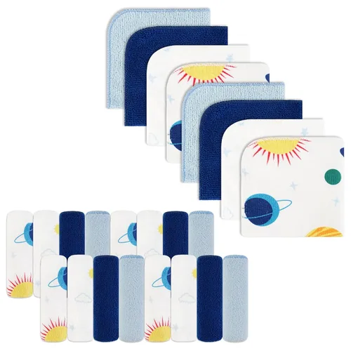 Miniatura 10 de softan Toallitas para bebé, paquete de 24 toallitas de baño para bebé extrasuaves y ultra absorbentes, toallitas faciales para bebé unisex