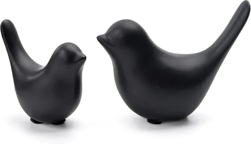 Miniatura 11 de Estatuas de pájaros de plata Notakia, decoración del hogar, estilo moderno, adornos decorativos para decoración de mesa plateada, sala de estar, 2