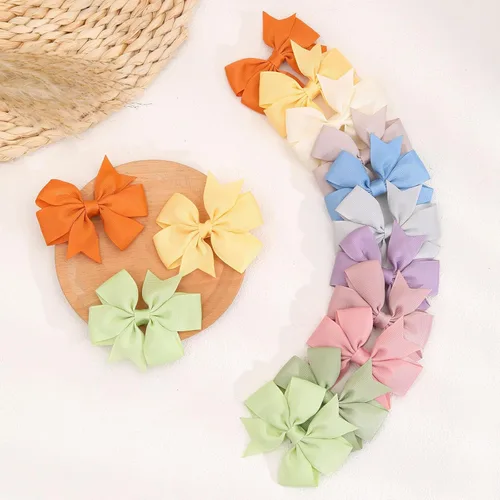 Miniatura 7 de 24 lazos para el cabello de 3 pulgadas para niñas, cinta de grogrén, pinzas para el pelo de bebé, accesorios para el cabello de niños pequeños