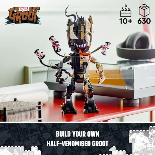 Miniatura 2 de LEGO Marvel Groot Venenizado 76249 Juguete Transformable de Marvel para Jugar y Mostrar, Figura de Acción de Marvel Construible para Fans