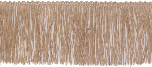 Miniatura 4 de Borde de arpillera con flecos de yute y borlas, 4 pulgadas de ancho, 5 yardas de largo para accesorios de ropa, vestidos de novia latinos