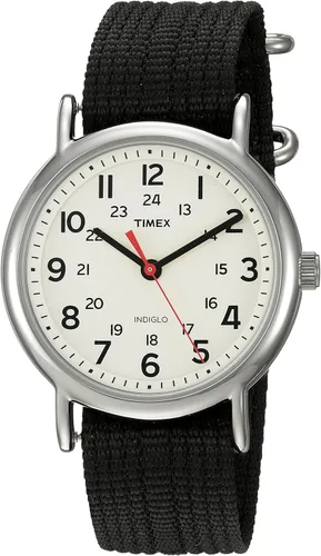 Timex Reloj unisex Weekender de 1496in Negro crema blackCream 38 mm Correa