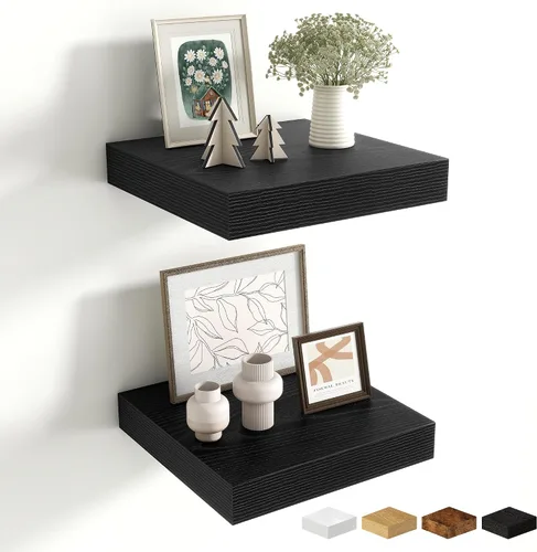 Miniatura 101 de Estantes flotantes de 48 pulgadas para pared, estante de chimenea de 10 pulgadas de profundidad, estantes flotantes de madera para pared, estantes
