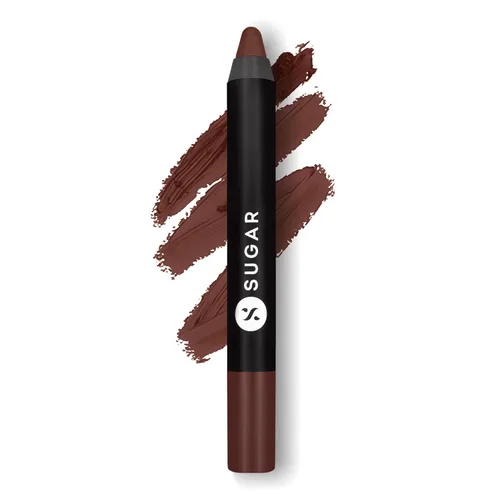 Miniatura 21 de SUGAR Lápiz labial Matte as Hell para mujeres Dura hasta 12 horas Lápiz labial con sacapuntas 2.8gm - 01 Scarlett O'Hara