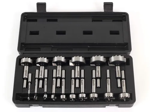 Miniatura 4 de YONICO 41160S Forstner Juego de brocas de 16 piezas con estuche, vástago de 3/8 pulgadas, perforación de agujeros de madera dura y madera blanda