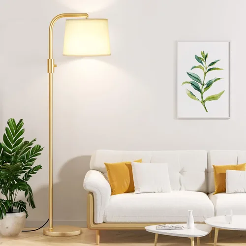 Miniatura 19 de Ambimall Lámpara de pie totalmente regulable - Lámparas de pie de 9W con bombilla LED incluida, lámparas de pie para sala de estar con cabezal R
