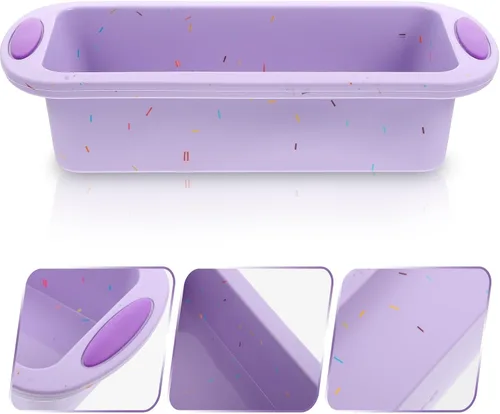 Miniatura 6 de Reusable Silicone Loaf Mold Non-Stick Bread Pan for Baking Bread, Brownies, and Cakes, Suitable for Home and Bakery Use