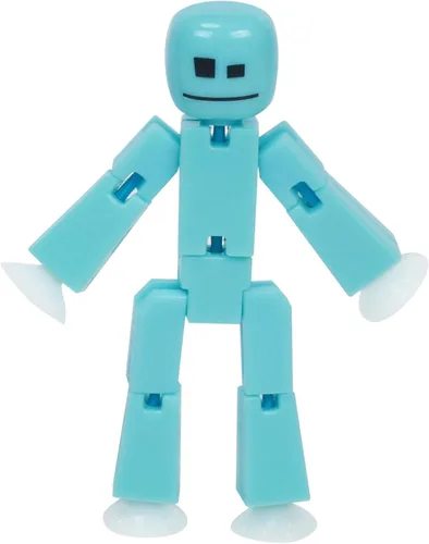 Zing StikBot - Paquete individual, incluye 1 StikBot, figuras de acción coleccionables y accesorios, animación Stop Motion, a partir de 4 años (azul