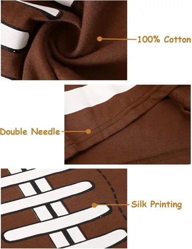 Miniatura 4 de A&J DESIGN Pijamas deportivas de algodón para niños de 2 a 14 años, conjunto de pijama de 2 piezas