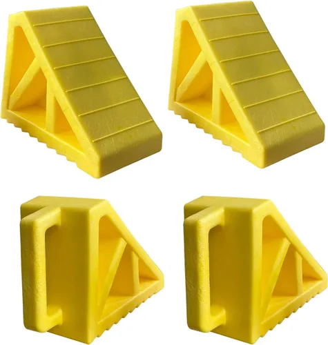 Miniatura 9 de HOXWELL Paquete de 4 calzones de goma sólidos y resistentes, topes de rueda de alta calidad para automóvil, remolques de viaje, RV, camión y ATV