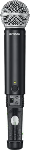 Miniatura 6 de Shure BLX1288/MX153 Sistema de rendimiento inalámbrico de doble canal, banda H9 (512-542 MHz) - Receptor BLX88, portátil SM58 y auriculares MX153