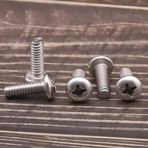 Miniatura 5 de Tornillo de máquina de cabeza cilíndrica #4-40 x 1/4", Phillips Drive, acero inoxidable 304 18-8, acabado brillante, rosca completamente mecanizada