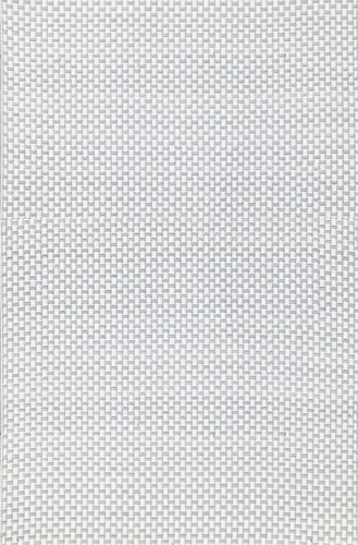 Mad Mats® Alfombra geométrica para exteriores, tapete de plástico reversible (4 x 6 pies, tejido de cesta, piedra blanca)