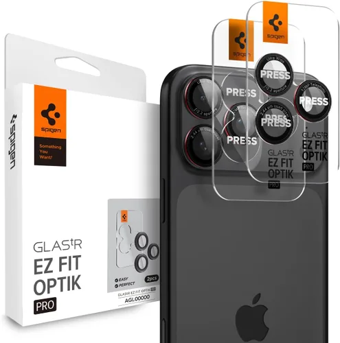 Miniatura 17 de Spigen Protector de pantalla para lente de cámara [GlasTR EZ Fit Optik Pro] Diseñado para iPhone 17 Pro Max iPhone 17 Pro [Compatible con fundas]