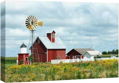 Miniatura 9 de Impresiones en lienzo para pared, hermoso paisaje/paisaje, puesta de sol sobre campo de trigo, arte moderno para decoración del hogar/arte de pared