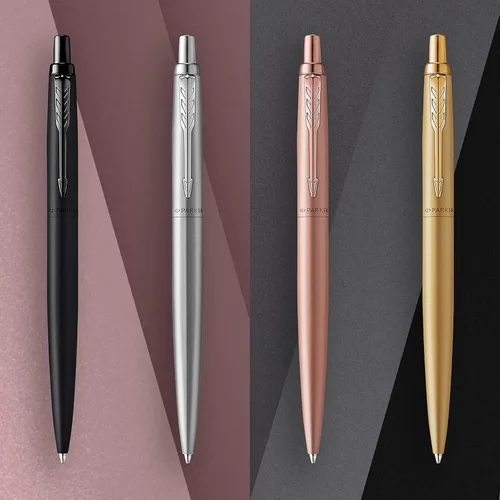 Miniatura 3 de Parker Jotter XL Bolígrafo de Punta de Bola, Negro Mate Monocromático, Punta Media, Tinta Azul, Caja de Regalo - Escritura Suave, Diseño Distintivo