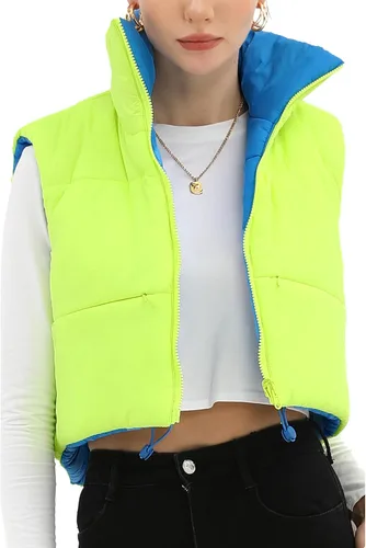 Miniatura 14 de Xeoxarel Chaleco acolchado corto con bolsillos para mujer (XS-XXL)