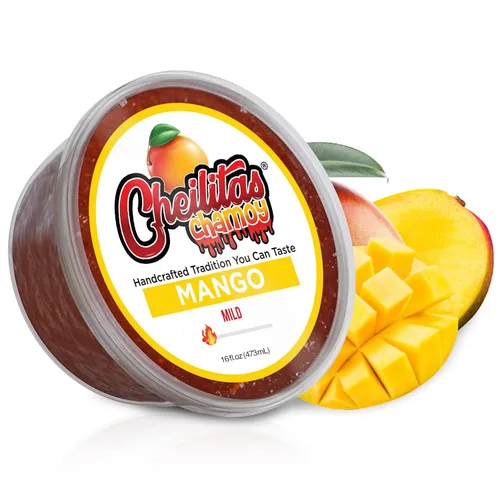 Miniatura 15 de Cheilitas Chamoy Salsa de caramelo mexicano natural para bordes Hecho a mano para bebidas, cócteles, micheladas, cerveza y más (mango)