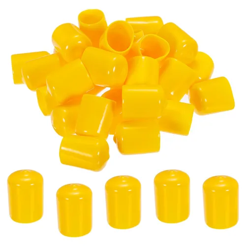Miniatura 17 de MECCANIXITY 100 tapas de goma de 1/8 de pulgada (0.118 in), protector de rosca de vinilo de PVC, tapas redondas de alambre para perno de tornillo